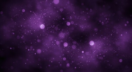 Fototapeta premium Magical Purple Bokeh Glitter Particles: Shimmering Abstract Light Background