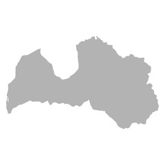 map of latvia shadow