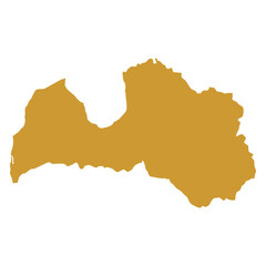 map of latvia land