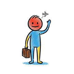 Happy Traveler  A Colorful Journey Begins