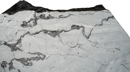 Natural marble stone with intricate gray veins and smooth surface texture.