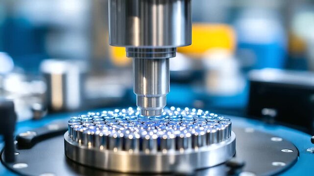 An advanced capsule filling machine operates with precision powder dispensing and automated quality verification. The machine fills thousands of capsules per hour, with sensors che