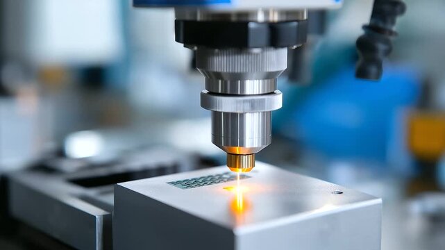 An ion beam system is used for focused ion beam (FIB) milling and repair of a semiconductor device. The precision beam is shown modifying a microscopic circuit, highlighting its ca