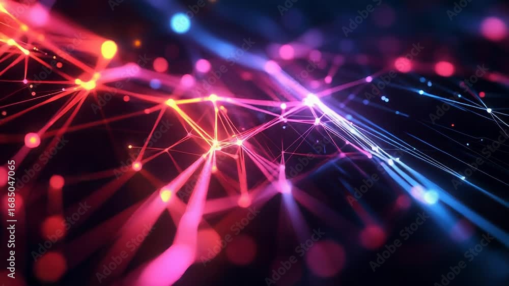 Poster plexus abstract technology background connecting lines and dots