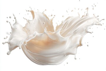 Creamy milk splash