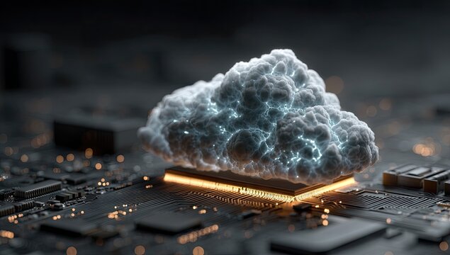 Abstract Cloud Technology Connection