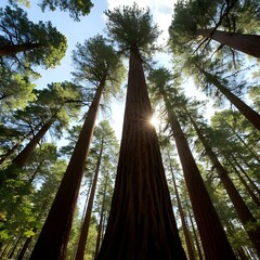 towering redwood trees