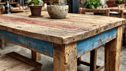 Fototapeta premium Rustic Wooden Table