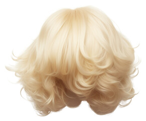 Fototapeta premium PNG Wig white hairstyle headshot.