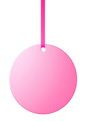 Obraz premium PNG Pink circle shape white background accessories decoration.