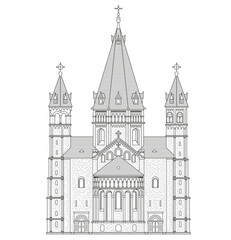 Fototapeta premium Mainz Cathedral in Germany. Mainzer Dom.