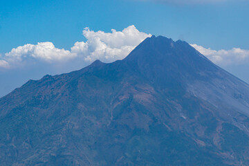 Mount Merapi is an active volcano in Yogyakarta, indonesia