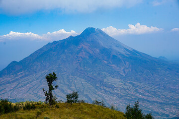 Mount Merapi is an active volcano in Yogyakarta, indonesia