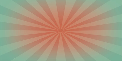 Retro sunburst background with radial rays and vintage bright light design