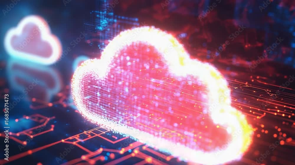 Poster cloud computing technology transforming data storage and access
