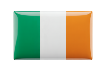 Vibrant Ireland flag emblem, ideal for cultural celebrations and global unity messages, representing Irish pride and heritage dynamically