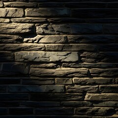 Fototapeta premium Slate Wall in the Light - This is a simple, accurate translation. It's great for a technical or descriptive context.