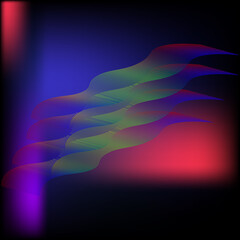 abstract background with rainbow