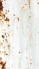 Rusted white metal surface