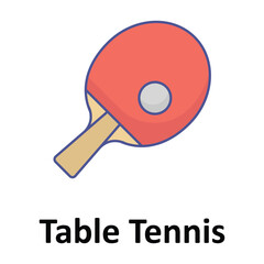 Obraz premium Table Tennis Vector icon which can easily modify or edit
