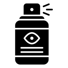 Spray icon. Eye medicine symbol. Ophthalmology care and treatment collection. Glyph Icon