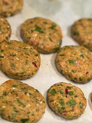 Indian Chicken Kebabs Prepared for Frying or Baking