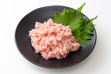 ねぎとろ　白バック