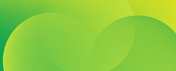 Vibrant Green Abstract Background with Gradient Circles