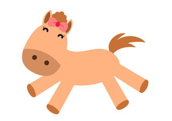 走る馬のイラスト1