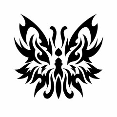 Tribal Butterfly Vector Illustration tattoo art 