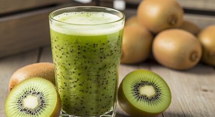 kiwi juice and fruits