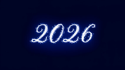 The number 2026 is written in blue letters