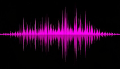 Pink Audio Waveform Visualization Sound Frequency Amplitude Data
