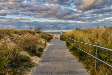 Sound of the Sea - Usedom Baltic Sea Vacation Holidays Sunset Beach Chair Relaxation Time-out Travel Cloud Island Postcard Background Wallpaper Beautiful Peaceful North Journey Destination
