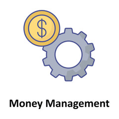 Money Management Vector icon which can easily modify or edit