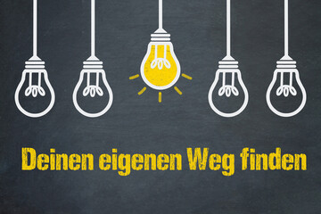 Deinen eigenen Weg finden	
