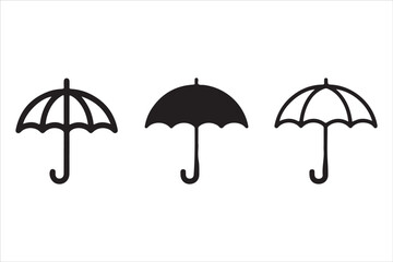 Umbrella Vector Art Pack – Simple & Decorative Clipart Collection