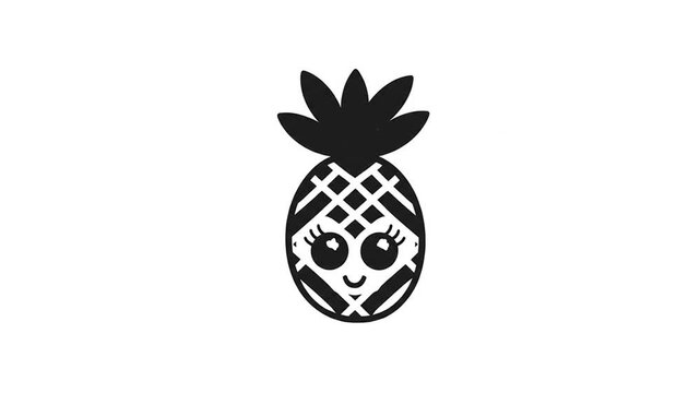 Cute pineapple illustration
