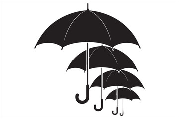 Umbrella Vector Art Pack – Simple & Decorative Clipart Collection