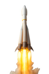 Igniting the Skies: A Powerful Rocket Takeoff