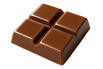 Chocolate Bar Piece Isolated on Transparent Background