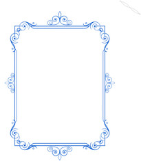 Elegant Vintage Ornamental Photo Frame 