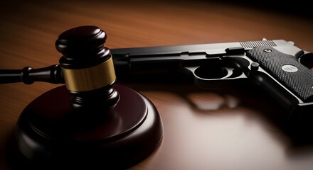 Obraz premium Gun Violence Legal Consequences