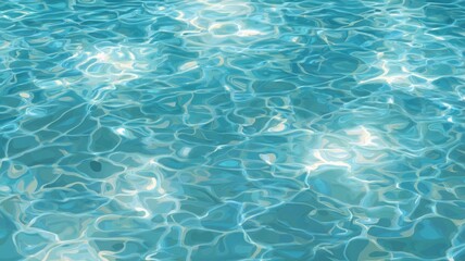 Obraz premium Sunlit pool water abstract ripple effect. Neural network AI generated