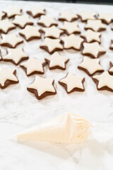 Perfectly Icing Star Cookies with Royal Icing