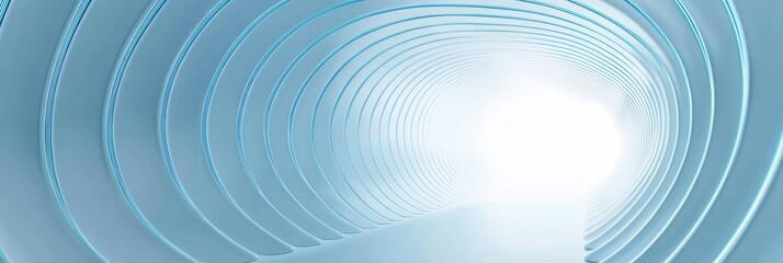 Graphic layouts for creative advertising showcasing a futuristic tunnel concept