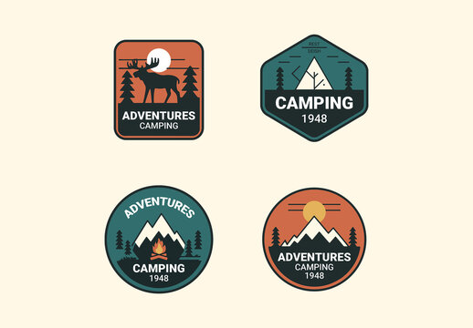Adventures Badge Design Layout