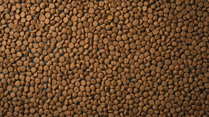 Colorful pet food kibble mix texture. Neural network AI generated