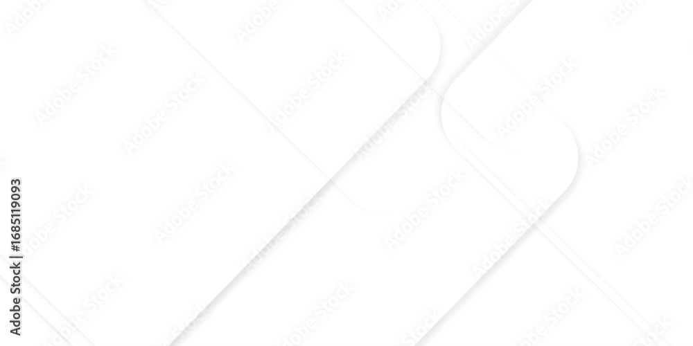 Poster abstract white background design with layers of textured white transparent material in triangle and 