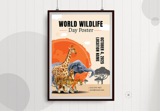 World Wildlife Day Poster Design 